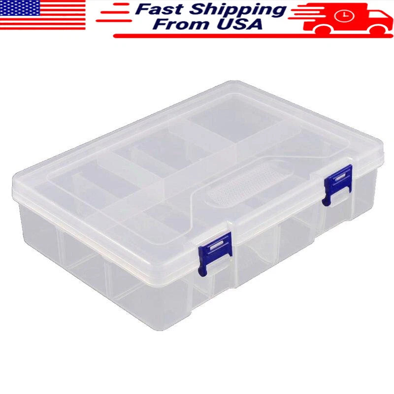 Adjustable Jewelry Storage Box Organizer Earrings Necklace Beads 24.5x16x6cm New | eBay