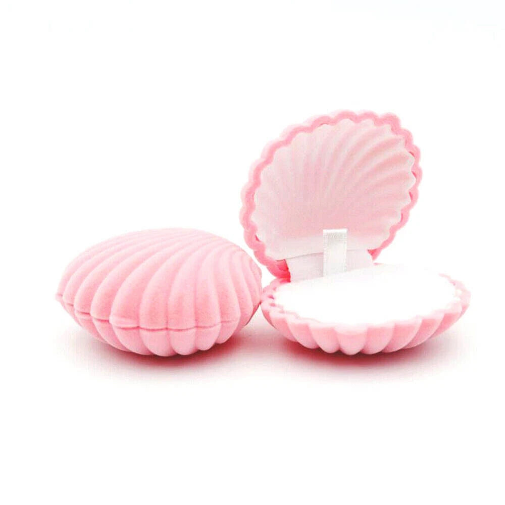 10Pcs Shell Velvet Ring Case Earrings Necklace Jewelry Display Storage Gift Box | eBay