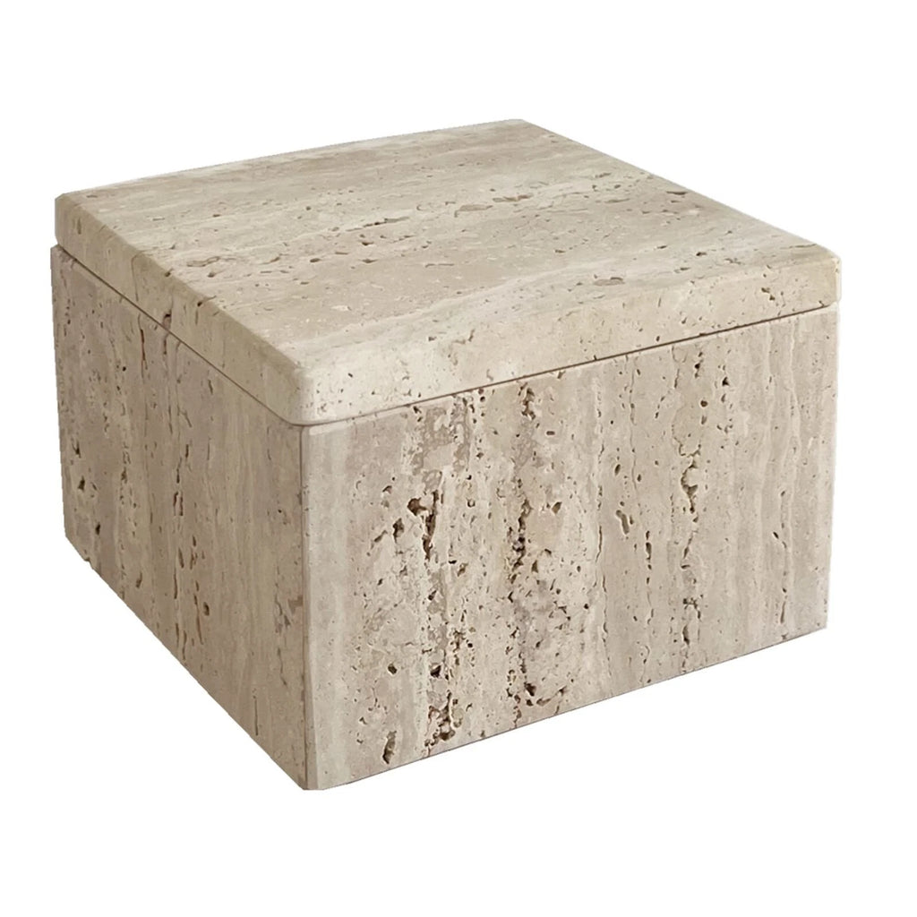 Natural Marble Ring Jewelry Box Cotton Swab Storage Box with Lid Storage Box ... | eBay