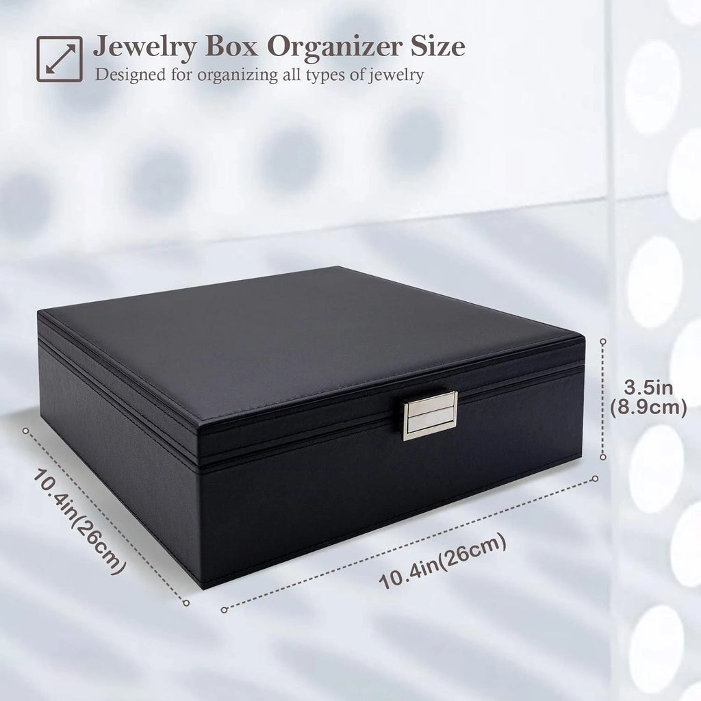 ProCase Jewelry Box for Women, 2 Layers Large Leather Jewelry Organizer Storage | eBay