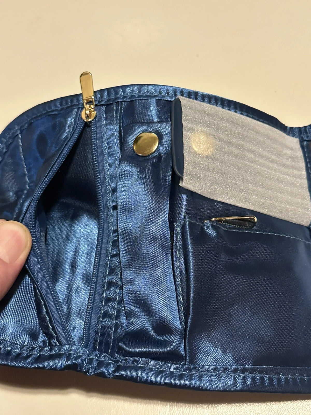 New Bella Jewelry Storage Bag Blue Portable Organizer W/ Magnetic Closure | eBay