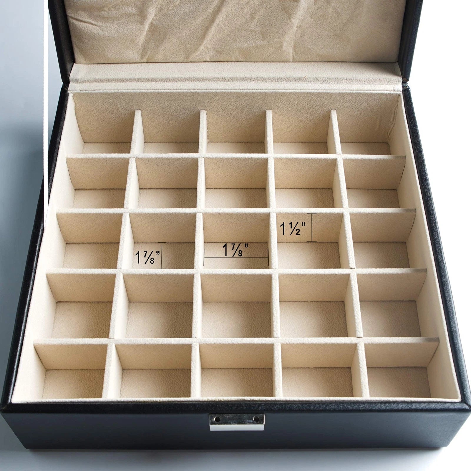 Frebeauty Earring Organizer Classic Jewelry Box 50 Slots Double Layer Jewelry... | eBay