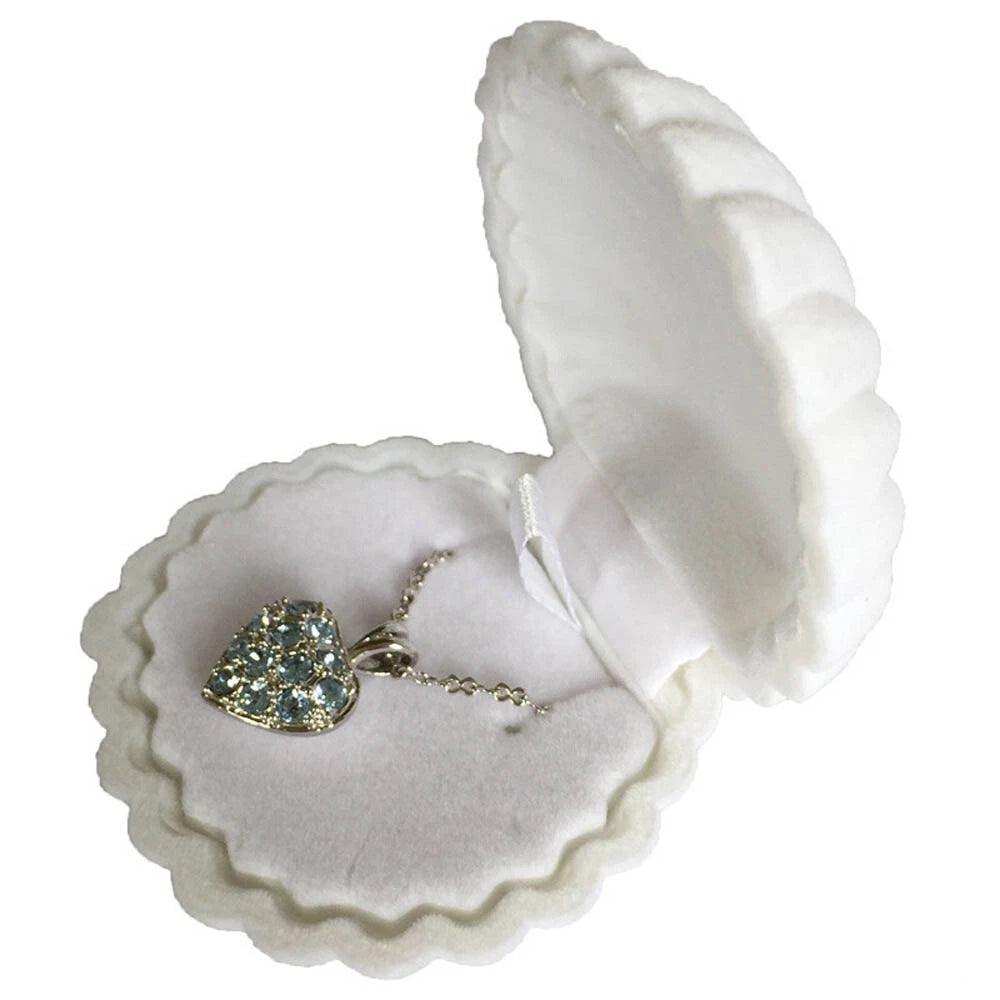 10Pcs Shell Velvet Ring Case Earrings Necklace Jewelry Display Storage Gift Box | eBay