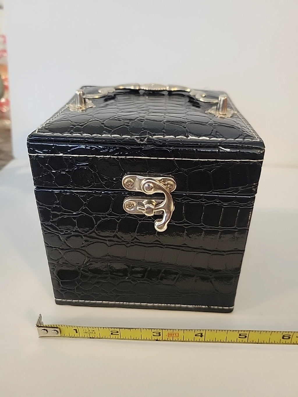 Black Square Mirror Jewelry Box Storage Organizer Women Case Jewelry | eBay