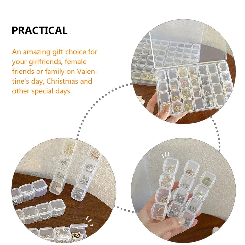 Transparent Jewelry Box Necklace and Bracelet Holder Organizer Storage | eBay