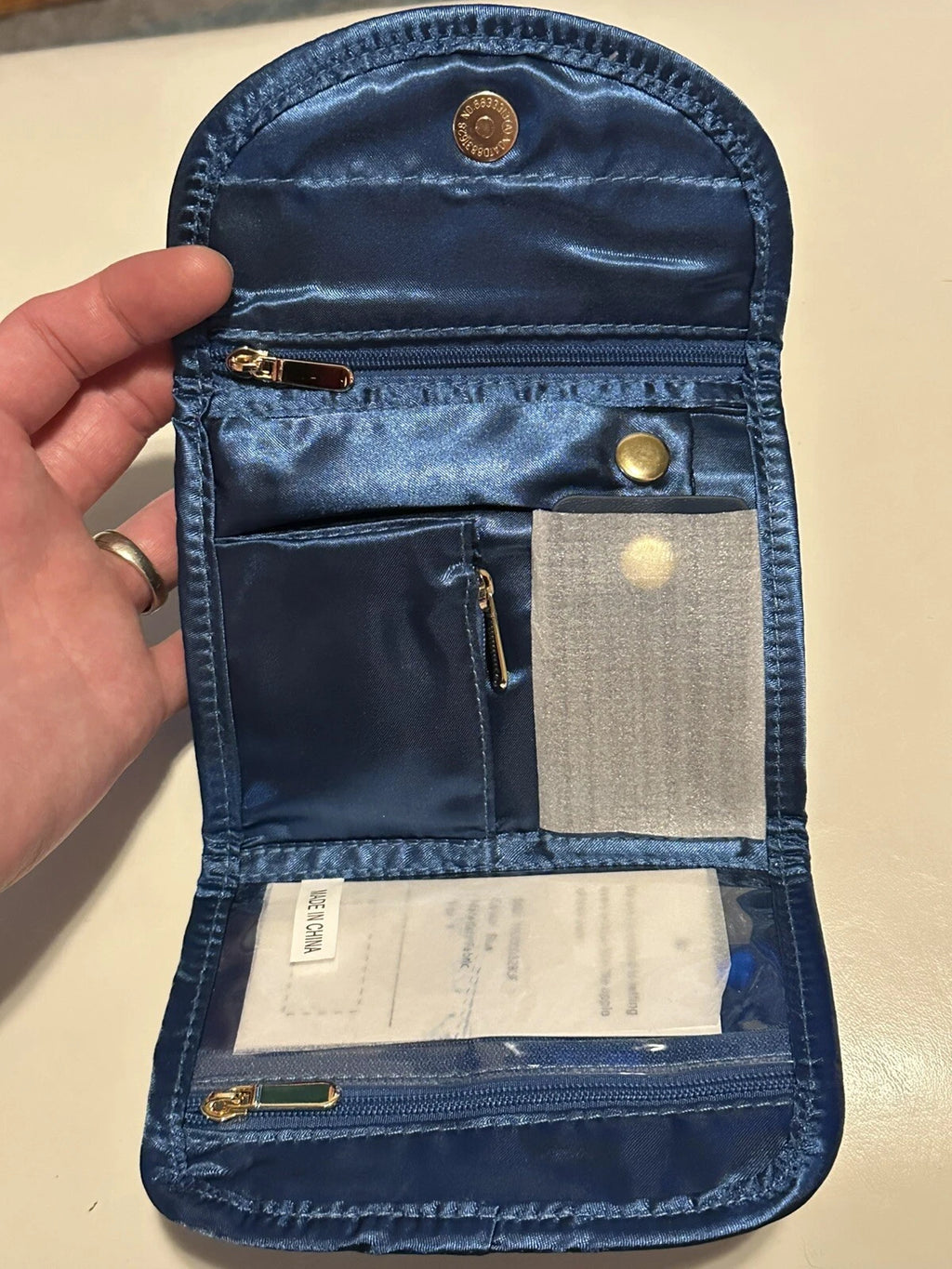 New Bella Jewelry Storage Bag Blue Portable Organizer W/ Magnetic Closure | eBay