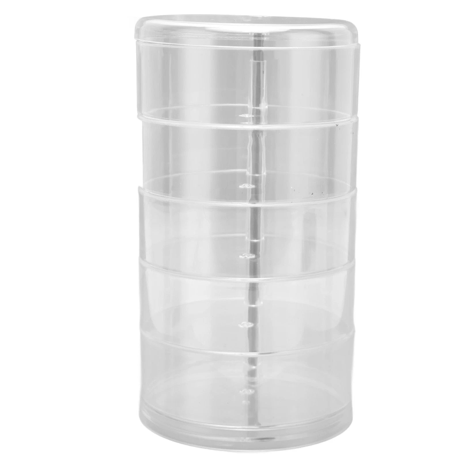Rotatable Jewelry Box 5 Layer Transparent 360 Degree Rotation Space Saving E DGD | eBay