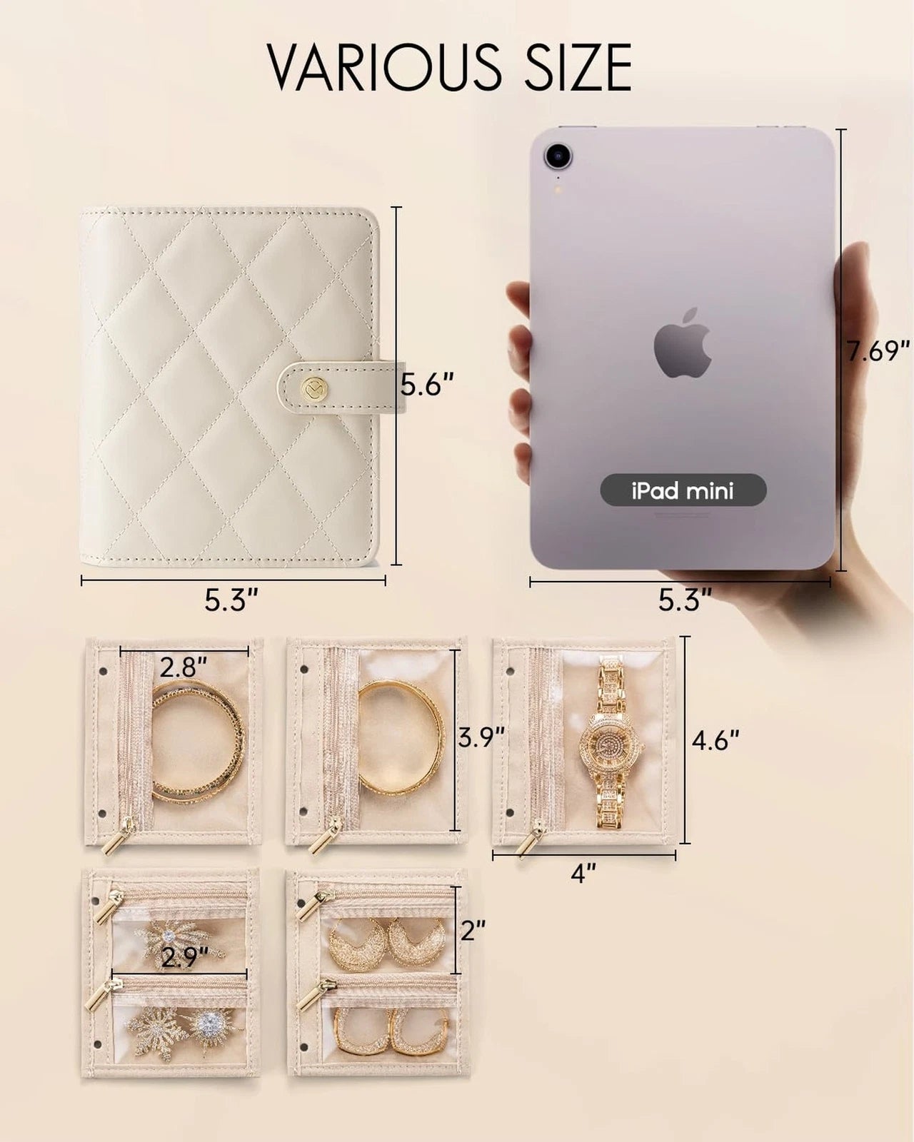 Vlando Jewelry Box for Travel,Small Jewelry Case Organizer,Display Portabilit... | eBay