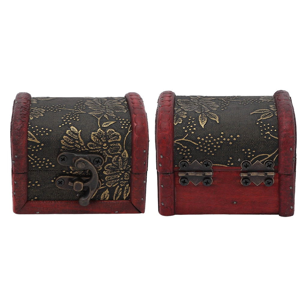 Retro Storage Box Hair Accessory Jewelry Storage Antique Wooden Organizer Case | eBay