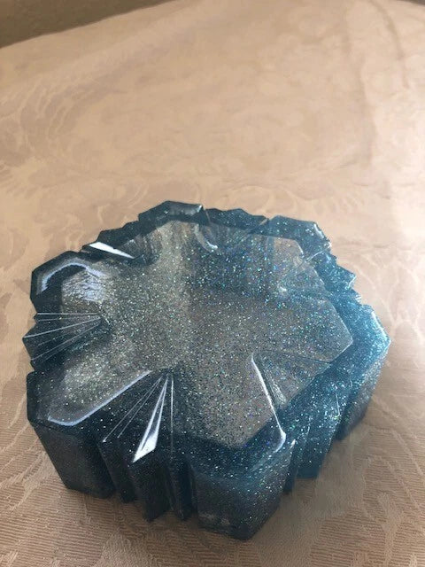 Blue shiny resin jewelry box | eBay