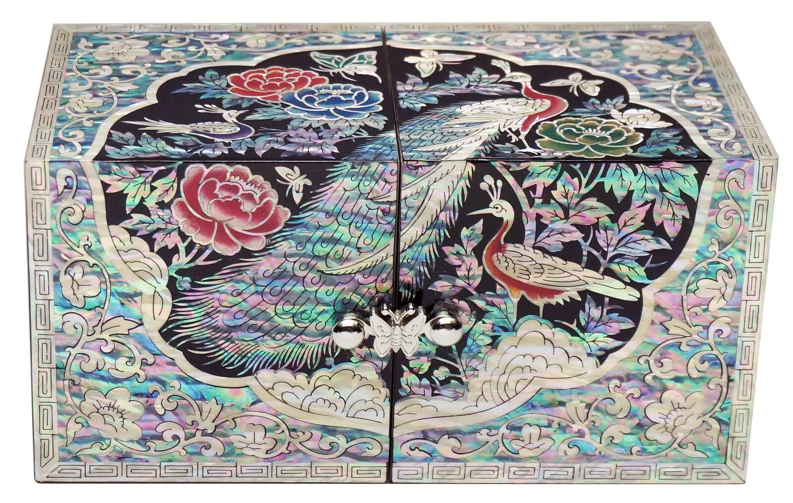 Mother of Pearl 4 Drawers Jewelry Box Necklace Bracelet Earrings Ring Box Case | eBay