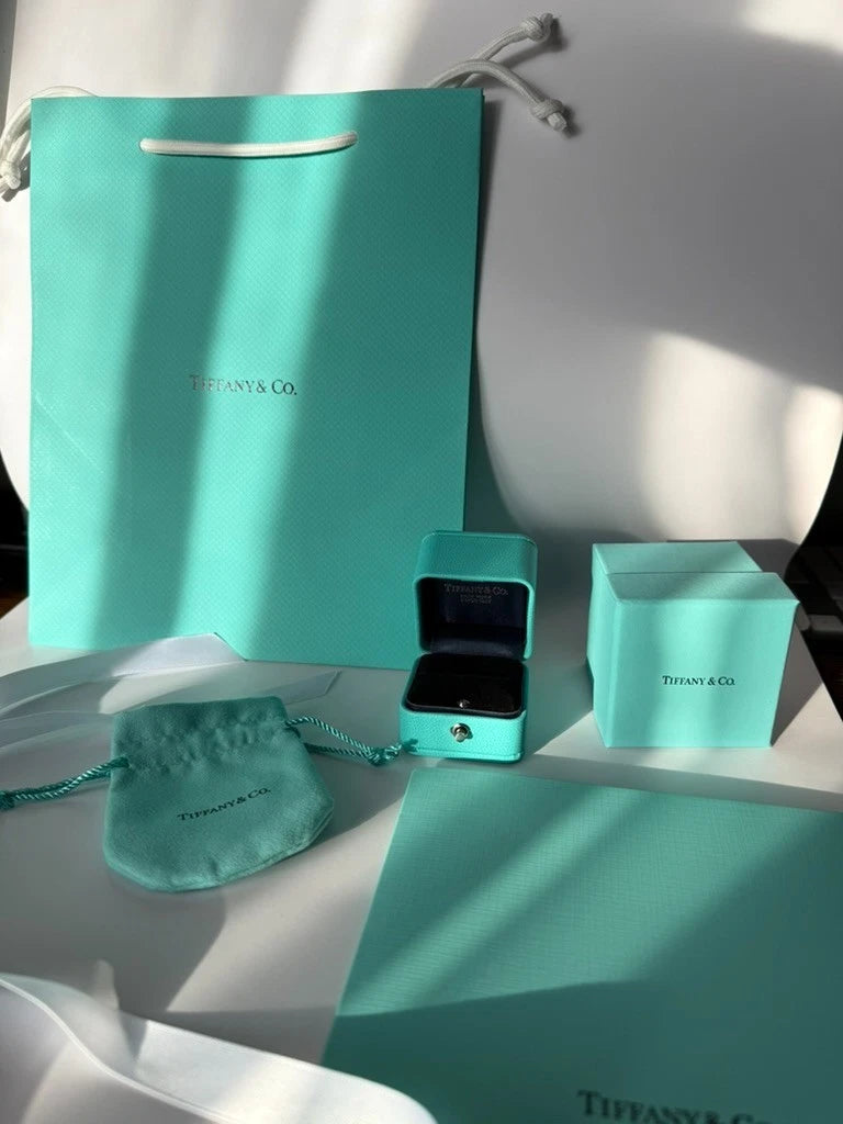 Tiffany & Co Engagement Box + Outer Box + Pouch + Certificate + Folder +Bag | eBay