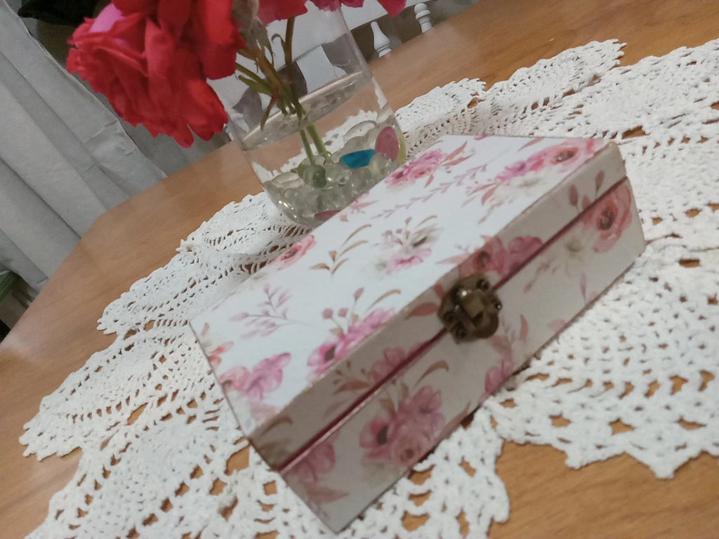 Handmade Wood Treasure/Jewelry Box 6x4 in. | eBay