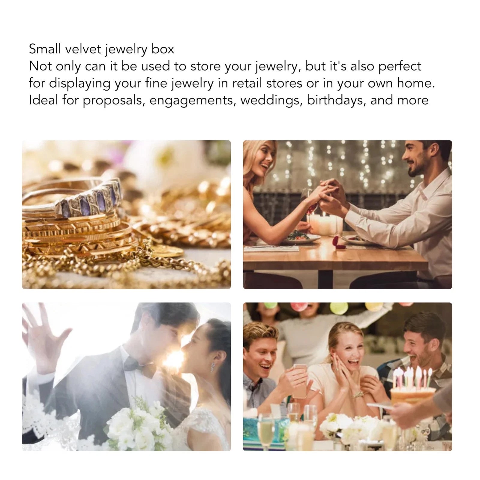 Velvet Jewelry Gift Box Case Soft Lining Luxurious Scratch Resistant Jewelry | eBay