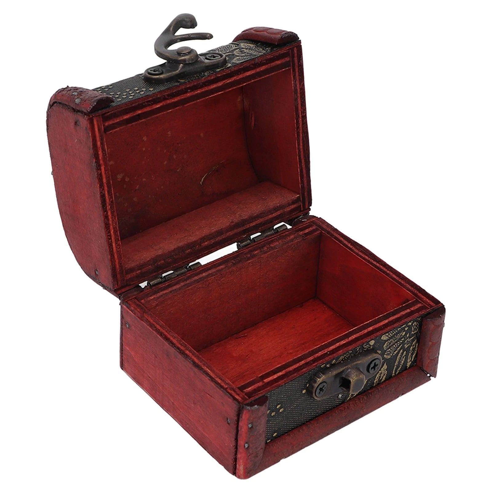 Retro Storage Box Hair Accessory Jewelry Storage Antique Wooden Organizer Case | eBay