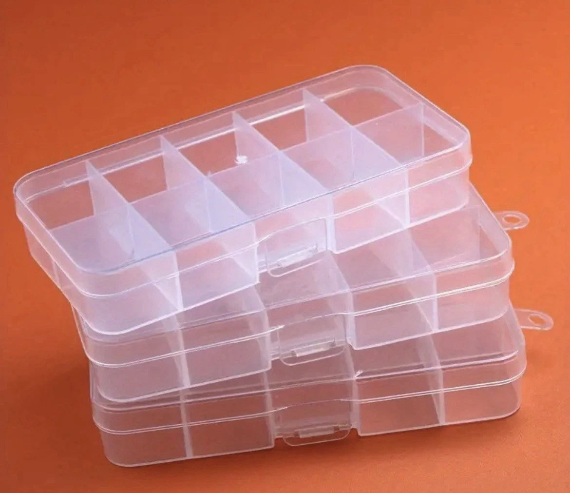 10 Grid Mini Organizer Boxes For DIY, Jewelry, Nails, and Much More.(Pack Of 12) | eBay