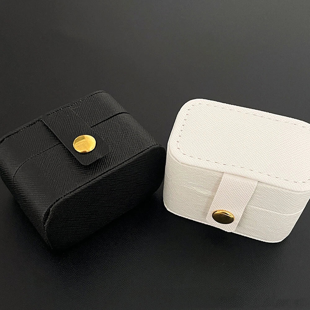 Women Portable Mini Jewelry Storage Case PU Leather Travel Jewelry Organizer Box | eBay