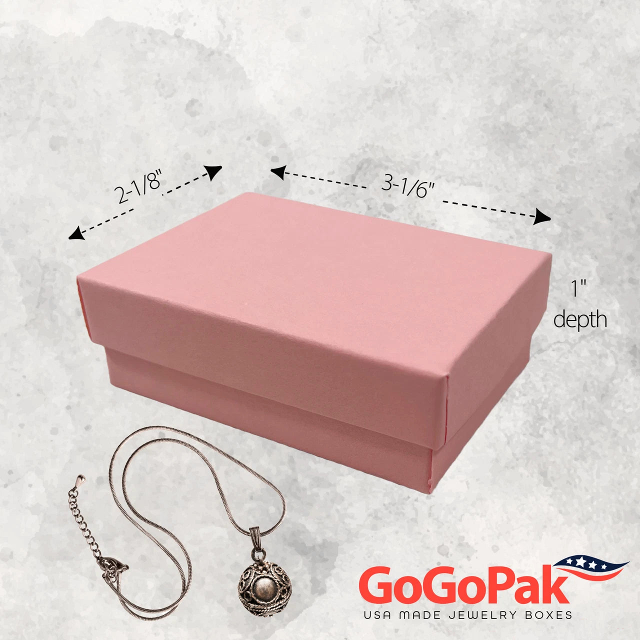 100 Matte Pink Jewelry Boxes - 3-1/6"x2-1/8"x1" Bulk Cotton Filled - USA Made | eBay