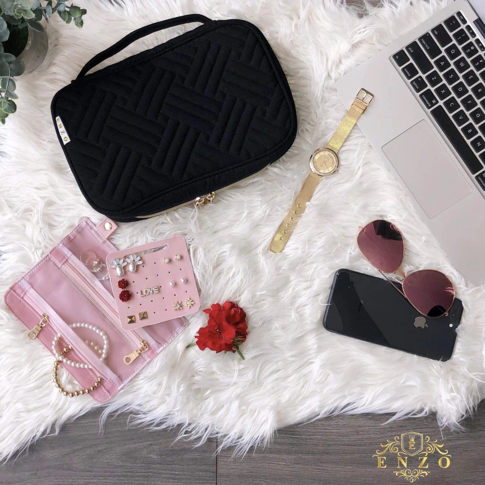 ENZO Travel Jewelry Storage Case | Organizer Bag | Box For Necklace, Earrings... | eBay