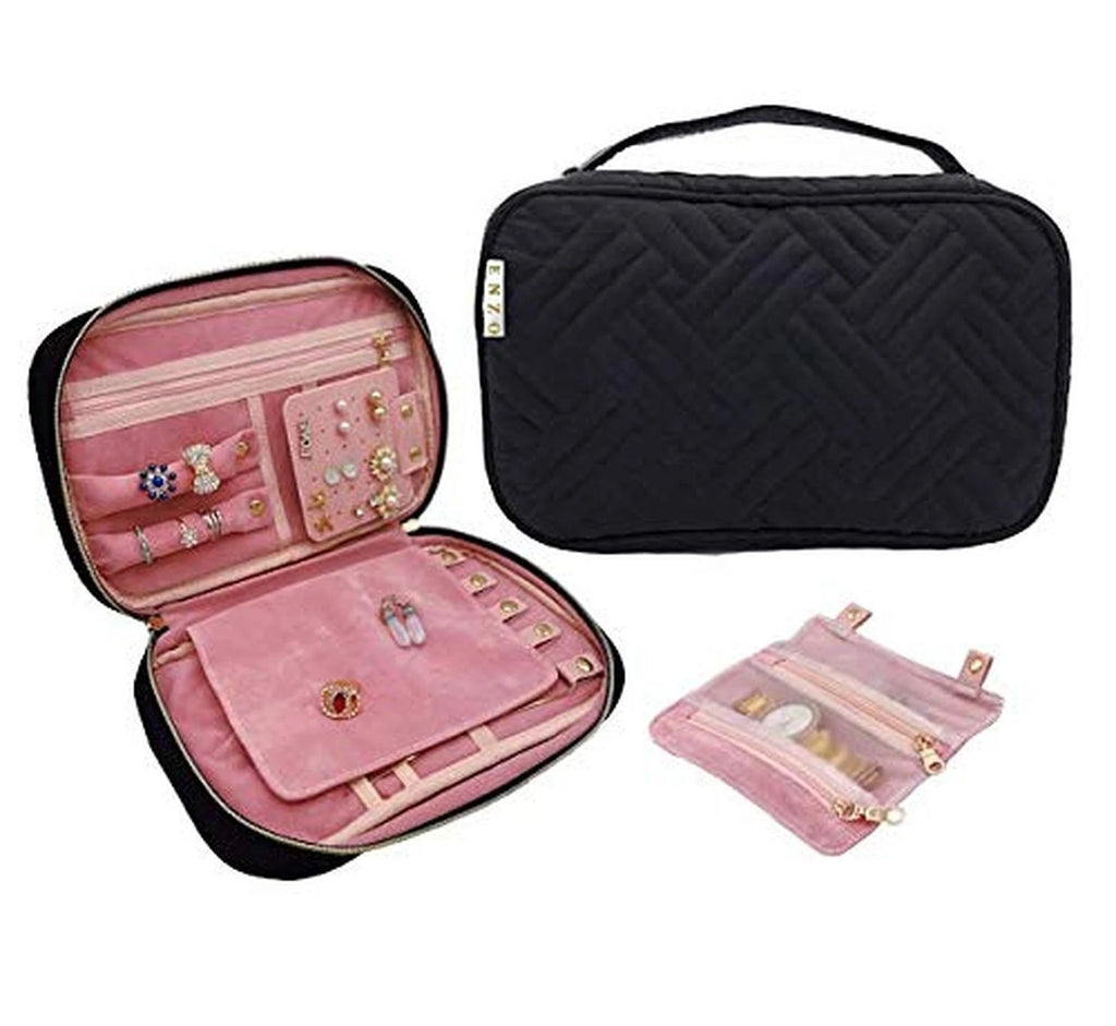 ENZO Travel Jewelry Storage Case | Organizer Bag | Box For Necklace, Earrings... | eBay