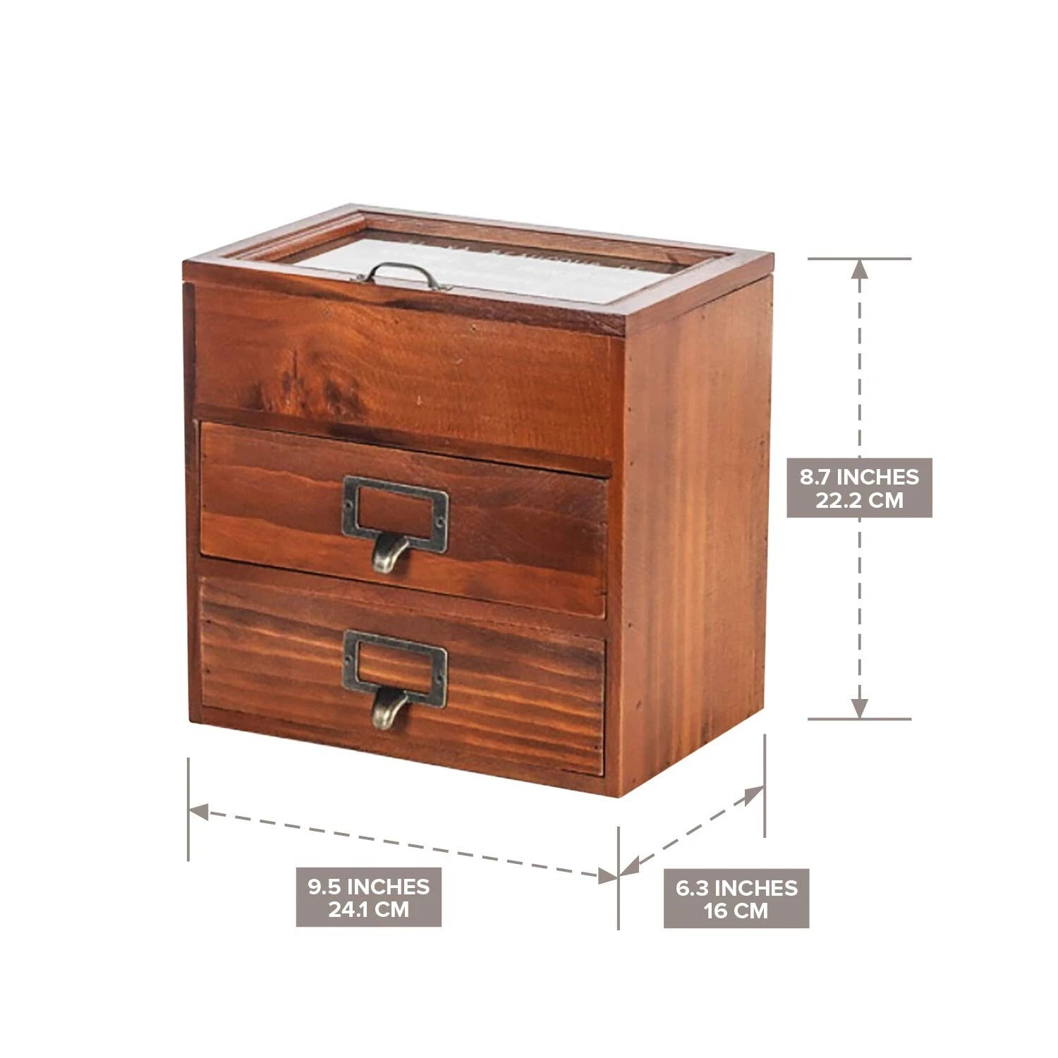 Primo Supply 6-Slot Jewelry Organizer - Wooden Storage Cabinet for Watches & ... | eBay