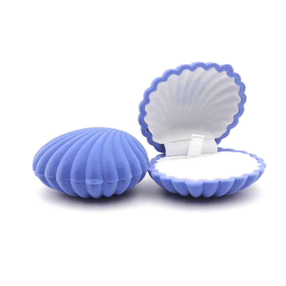 10Pcs Shell Velvet Ring Case Earrings Necklace Jewelry Display Storage Gift Box | eBay