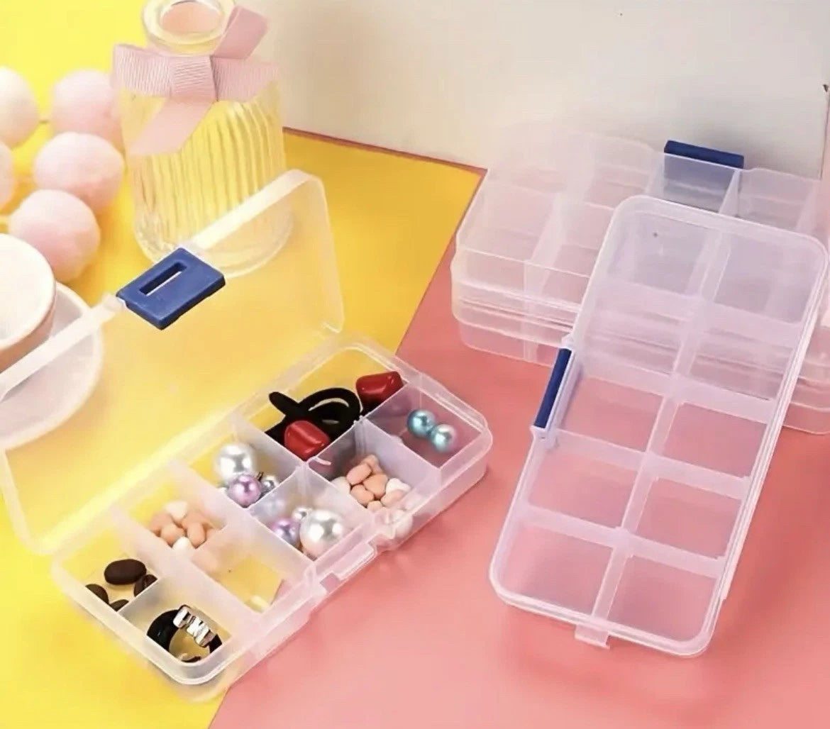 10 Grid Mini Organizer Boxes For DIY, Jewelry, Nails, and Much More.(Pack Of 12) | eBay