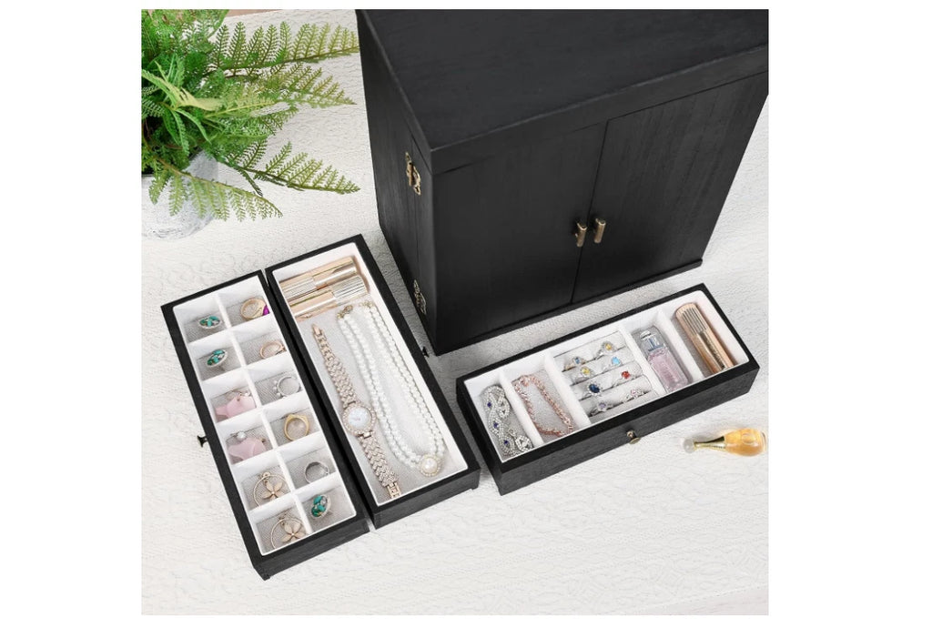 Jewelry Box Organizer, Large Jewelry Boxes for Women, Earring Jewelry Organiz... | eBay