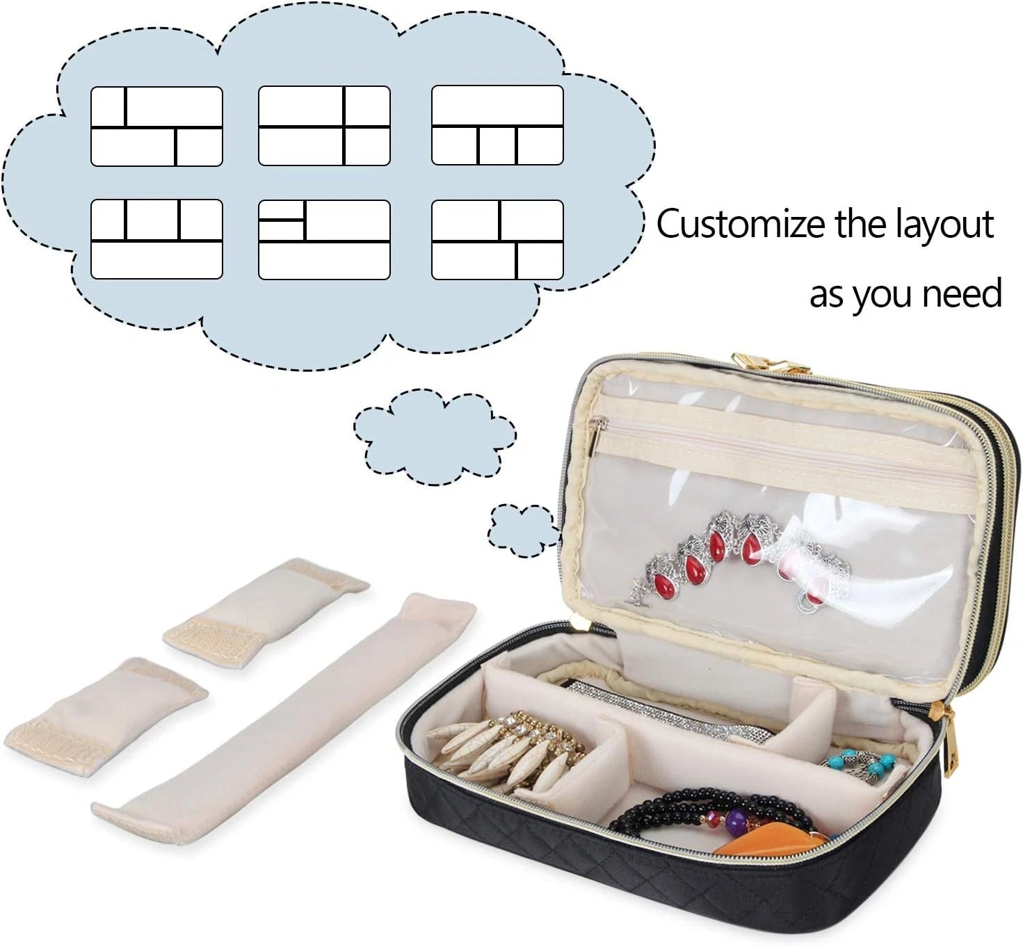 Storage box, suitable for rings, necklaces, earrings, bracelets, etc. | eBay