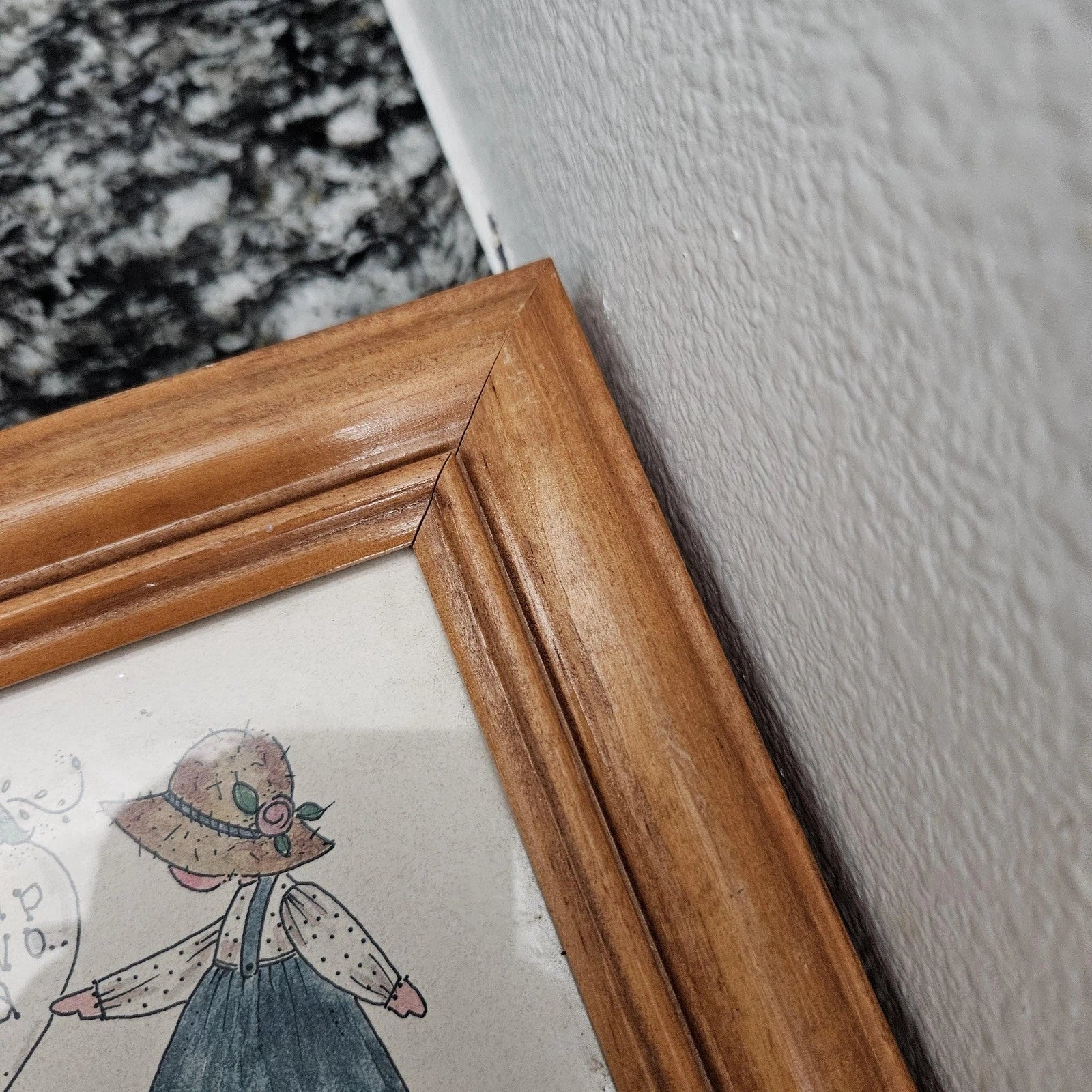 Vintage Mimi Wooden Framed Jewelry Box Friendship takes Two Me & You | eBay