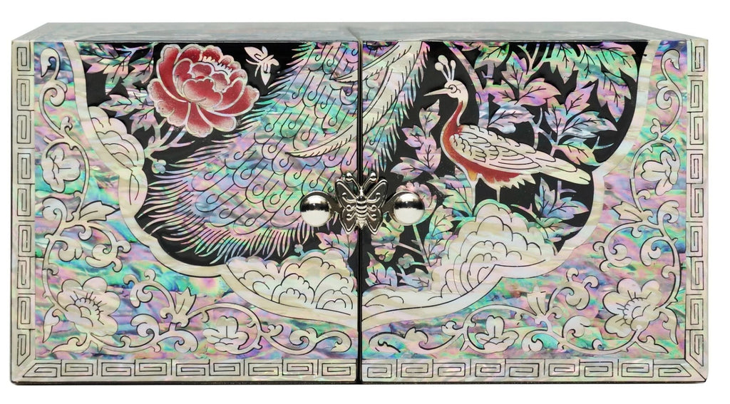 Mother of Pearl 4 Drawers Jewelry Box Necklace Bracelet Earrings Ring Box Case | eBay