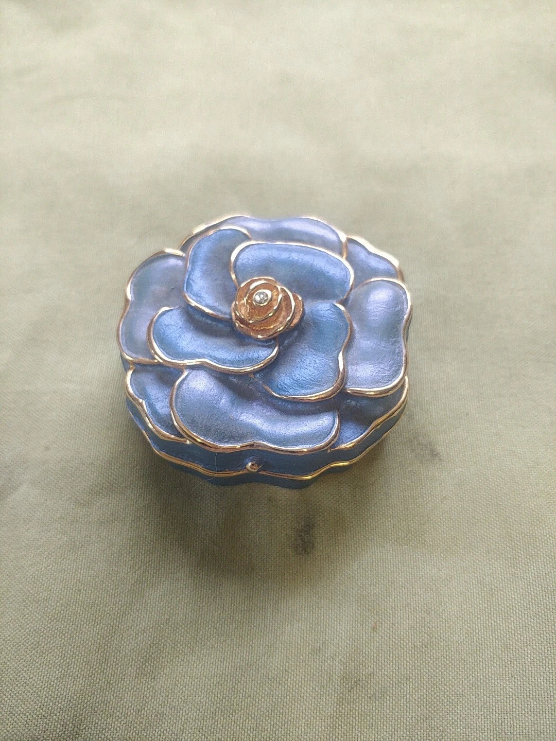 Rose Shaped Gold Plated Ring Box, Free Shipping | eBay