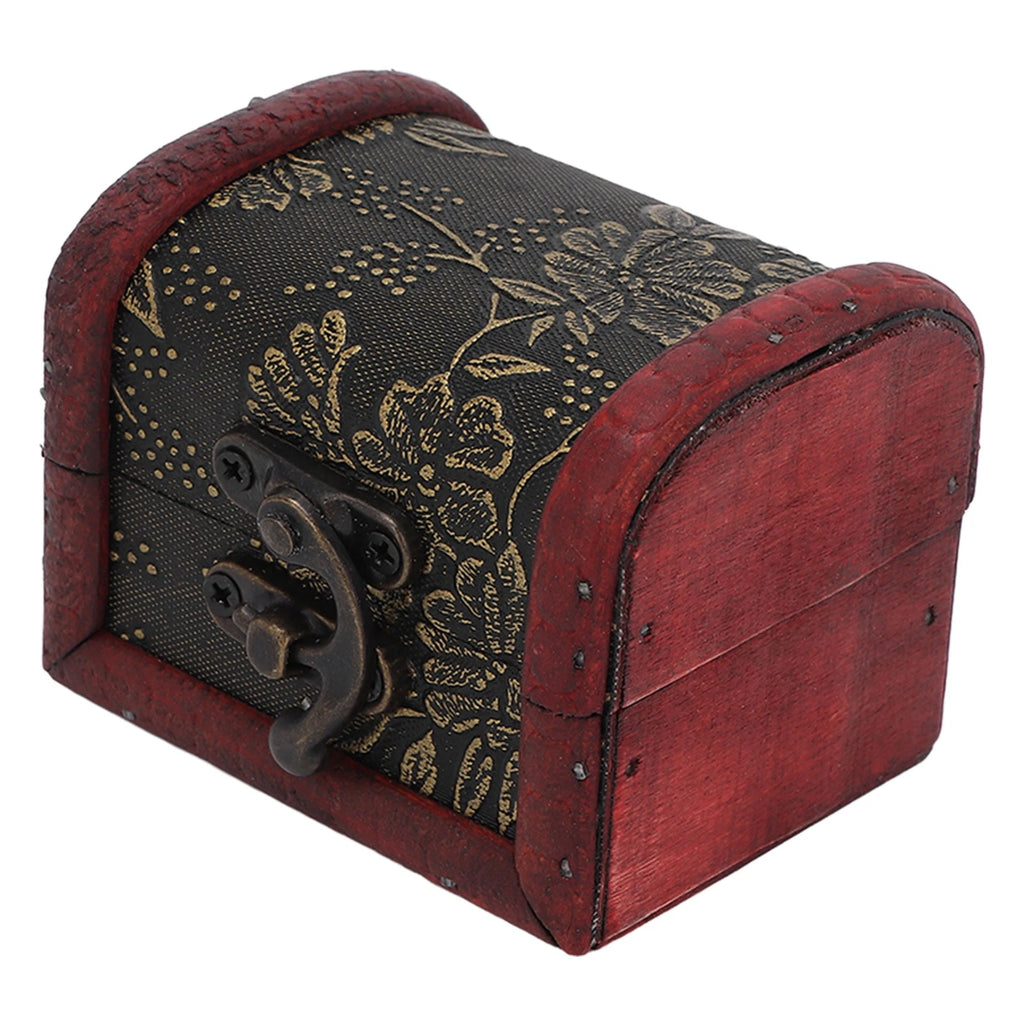 Retro Storage Box Hair Accessory Jewelry Storage Antique Wooden Organizer Case | eBay