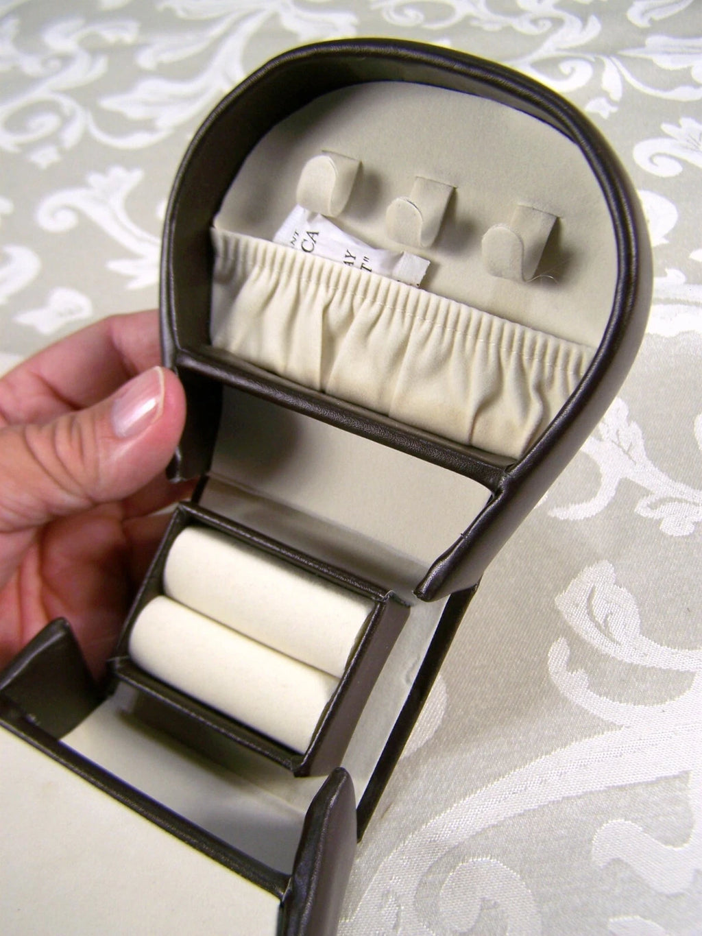 Small Jewelry Box Brown with Clasp For rings Chains Earrings Storage | eBay