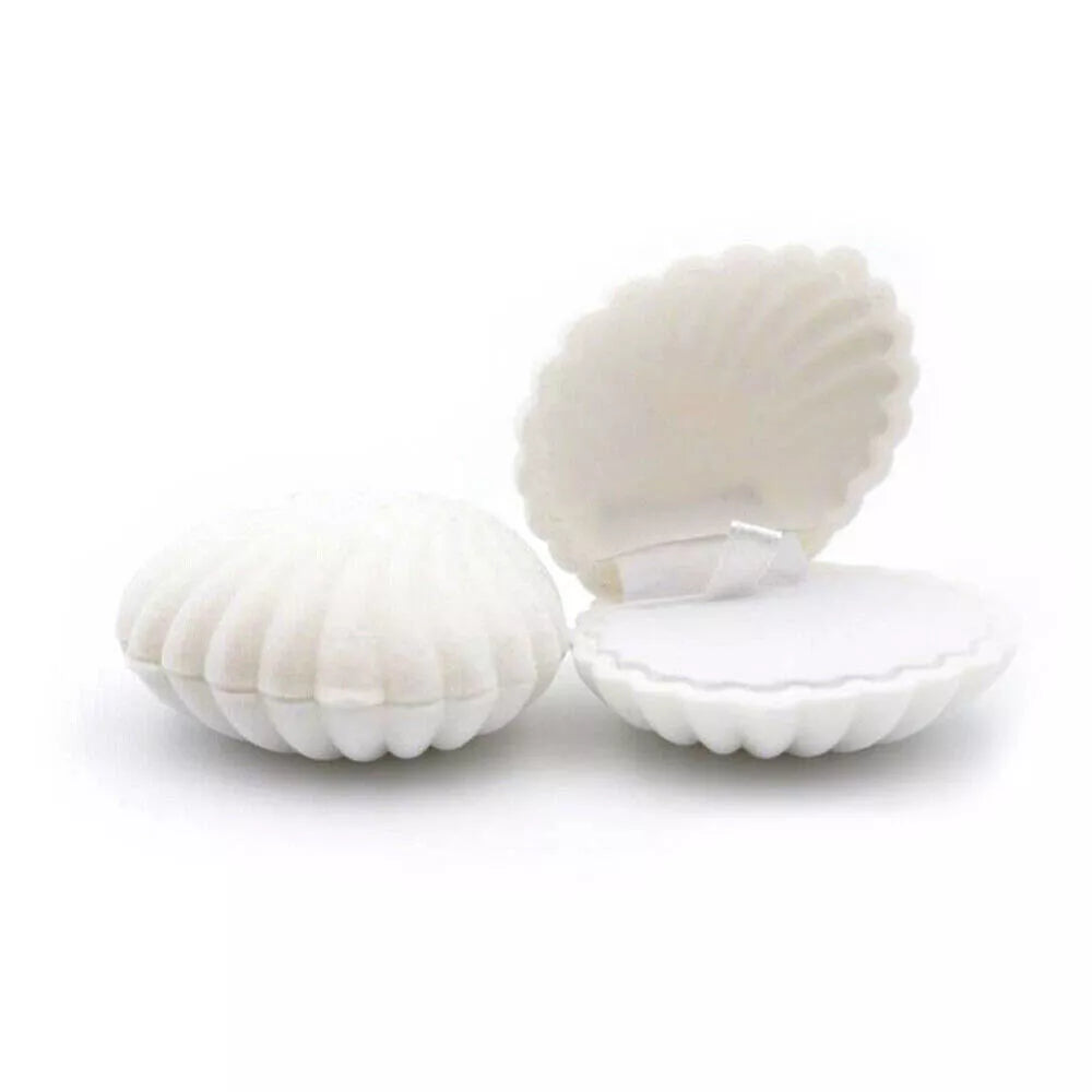 10Pcs Shell Velvet Ring Case Earrings Necklace Jewelry Display Storage Gift Box | eBay