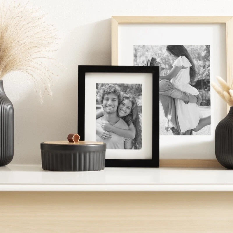 Ribbed Ceramic Storage Box Wooden Lid Faux Leather Handle Jewelry Organizer New | eBay