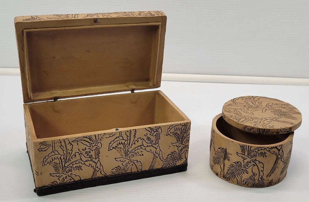 *Z) Set of 2 Jewelry Trinket Photography Resin Storage Boxes Home Office | eBay
