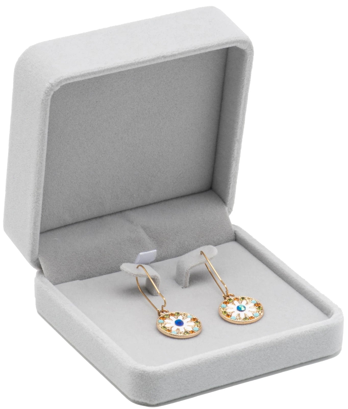 Velvet Earring Gift Box Large Earring Storage Case (Grey) Grey | eBay