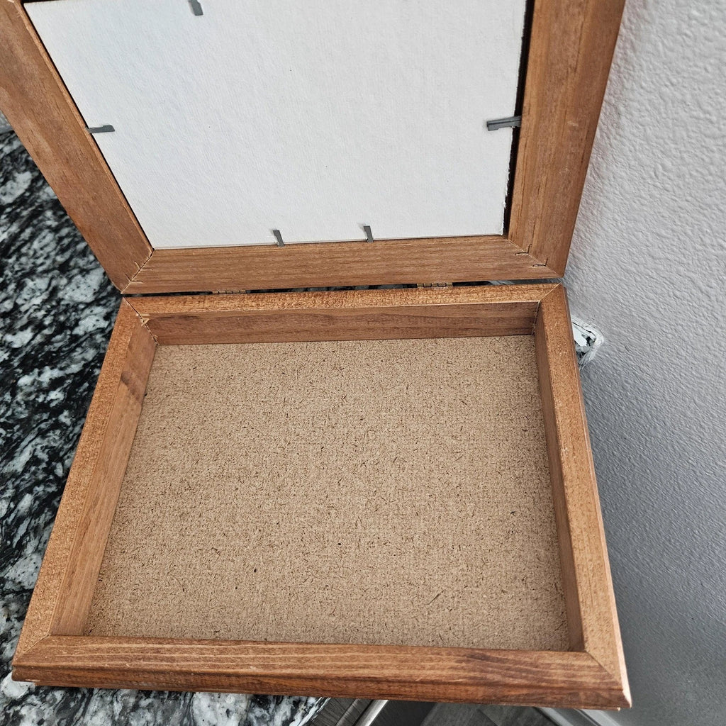 Vintage Mimi Wooden Framed Jewelry Box Friendship takes Two Me & You | eBay