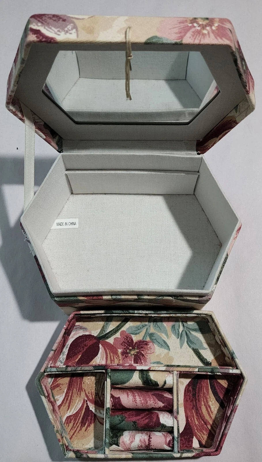 Small Jewelry Box Rings Earrings Ornaments Storage Case Travel 7" x 5" | eBay
