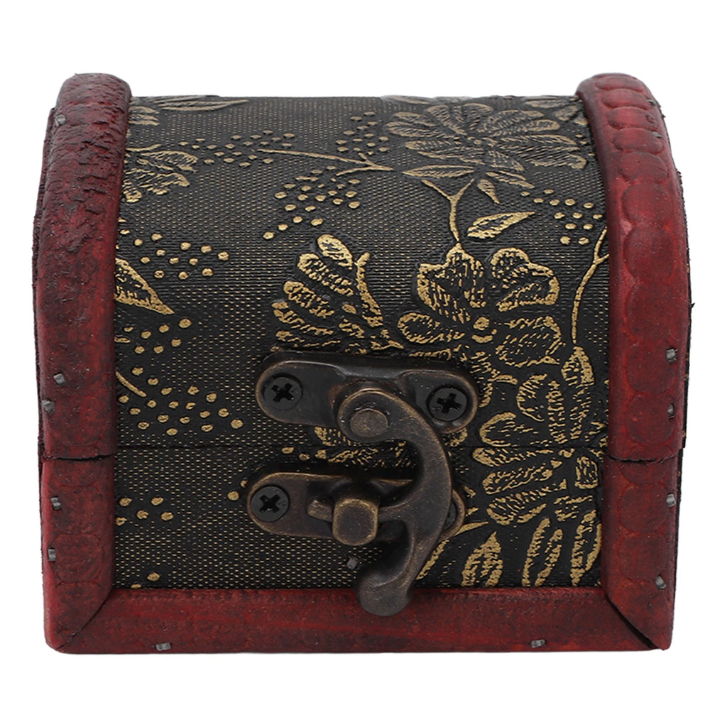 Retro Storage Box Hair Accessory Jewelry Storage Antique Wooden Organizer Case | eBay