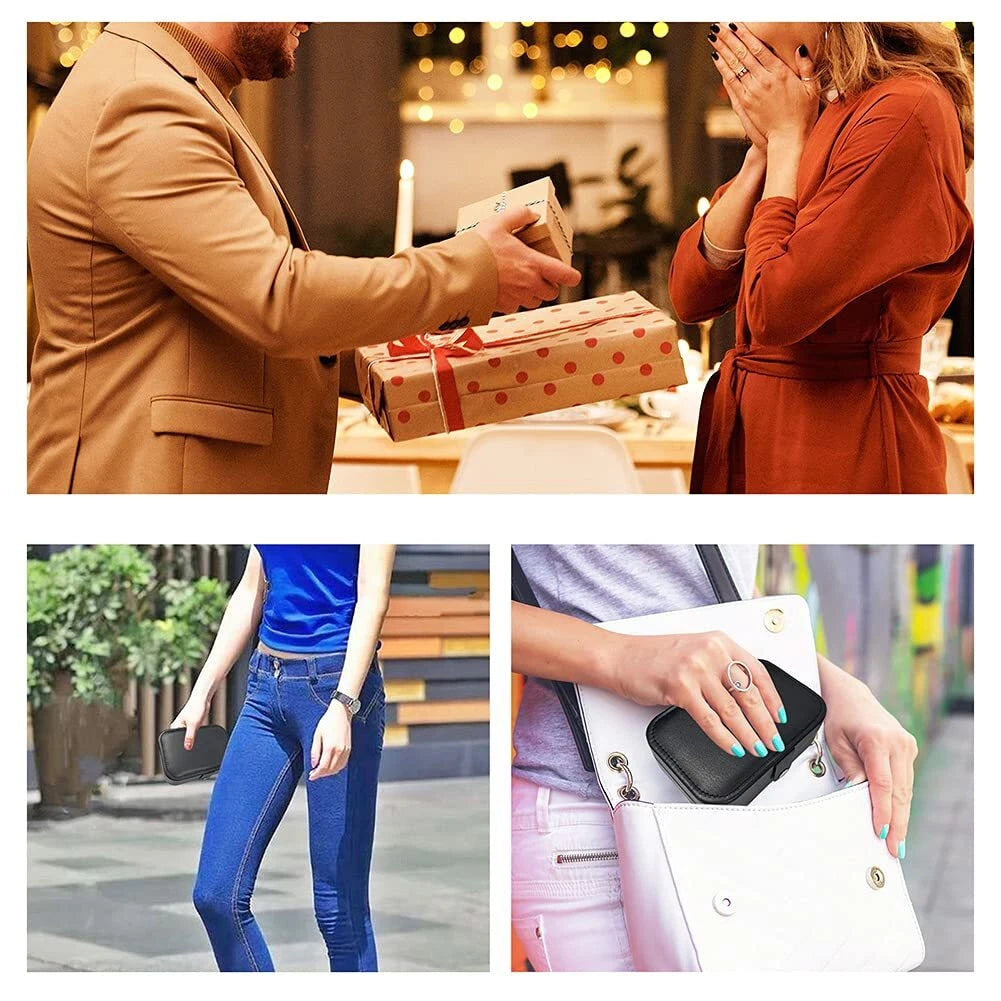 Travel Jewelry Box PU Leather Small Jewelry Organizer for Women Girls Portabl... | eBay