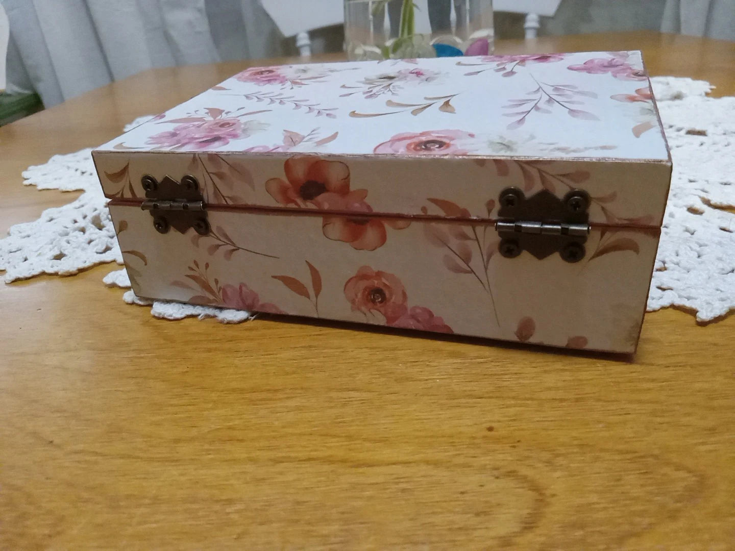 Handmade Wood Treasure/Jewelry Box 6x4 in. | eBay