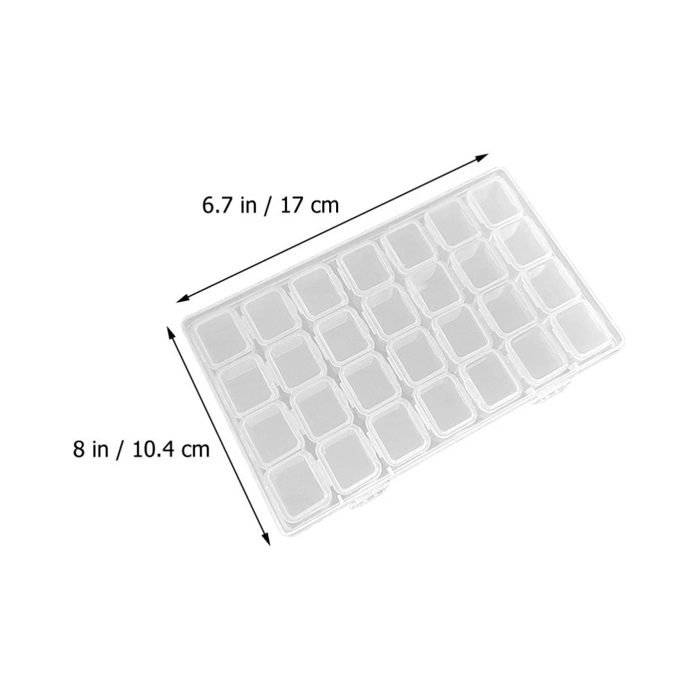 Clear Storage Box Earrings Organizer Transparent Jewelry Case Necklace Boxes | eBay