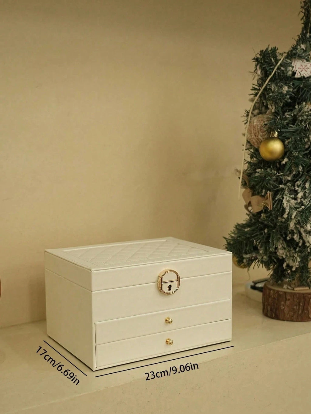 NGE-3-Layer Locking Large Capacity Jewelry Storage Box, Portable Jewelry Storag | eBay