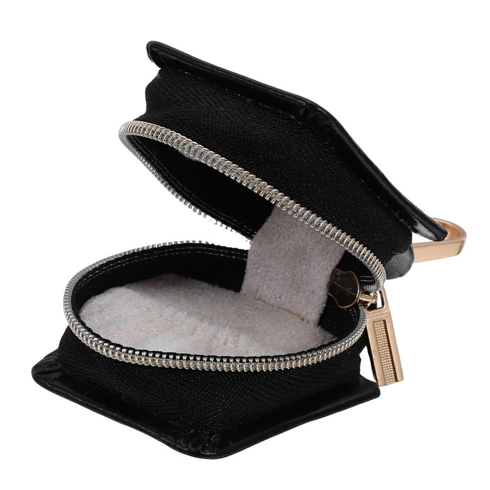 Portable Jewelry Box Travel Earring Storage for Case with Keychain | eBay