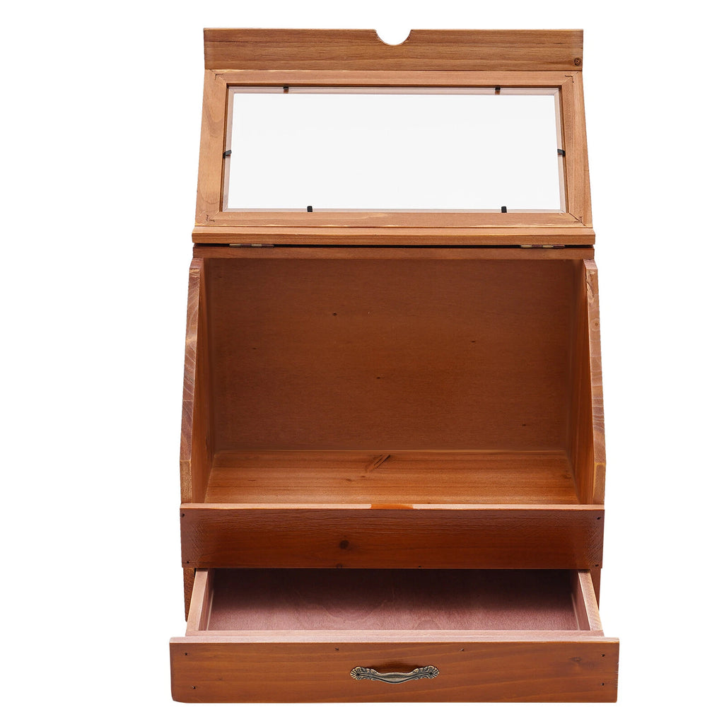 Wooden Perfume Organizer with Drawer - Stylish Jewelry Storage Box | eBay