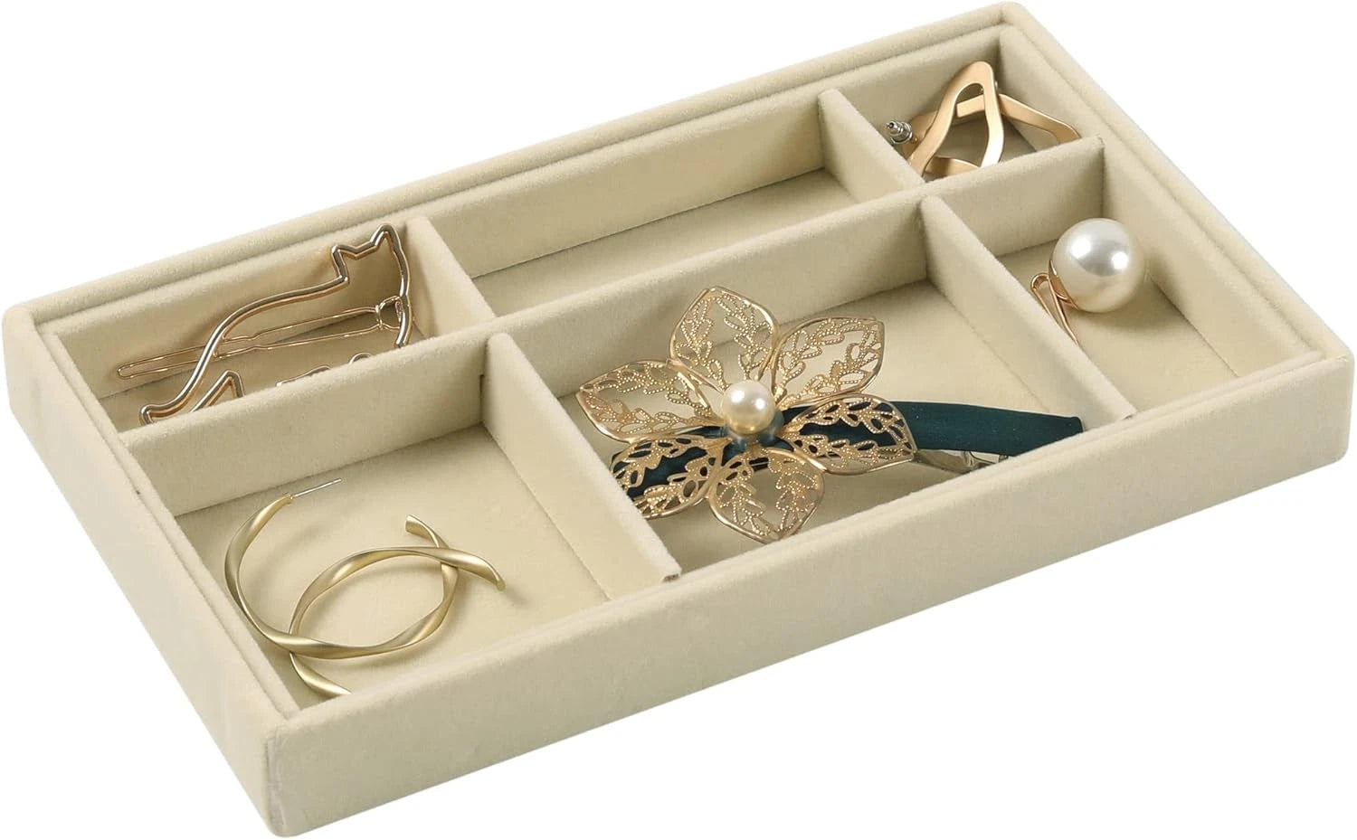 Set of 8 Stackable Velvet Jewelry Trays Organizer, Jewelry Storage Box Display T | eBay