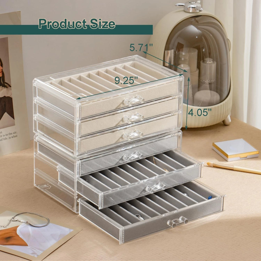 YUFONG Bracelet Organizer Box, Dustproof Bracelet Holder Organizer Clear Stac... | eBay