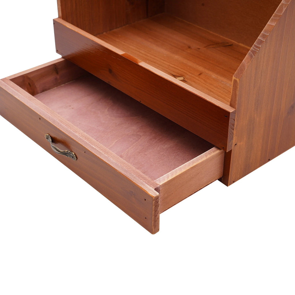 Wooden Perfume Organizer with Drawer - Stylish Jewelry Storage Box | eBay